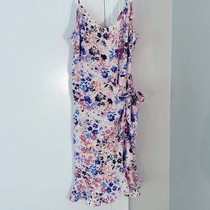 Altar’d State Size XS floral side tie ruffle dress.